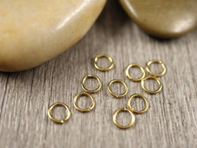 Välirengas, 5x0.7mm, avattava, 18K/vaaleakulta/rst, 10kpl