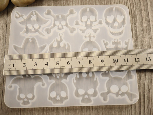 Silikonimuotti pääkallo, 99x117x4.5mm, 1kpl