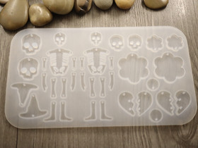 Silikonimuotti luuranko, 110x180mm, 1kpl