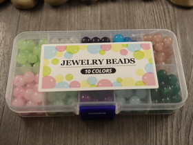 Lasihelmilajitelma jade, 6mm, 10 väriä, (200kpl) 1kpl