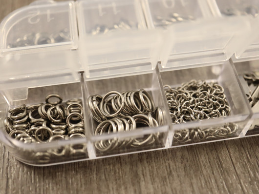 Välirengas- ja lukkolajitelma, 5-10mm, rst, n.249kpl