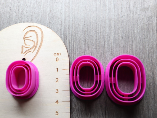 Muotti ovaali, 30mm/35mm/40mm, 1kpl