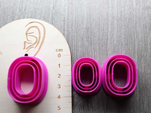 Muotti ovaali, 30mm/35mm/40mm, 1kpl