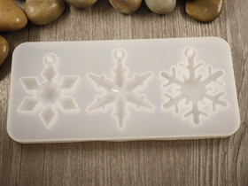 Silikonimuotti lumihiutale, 70x150x8,5mm, 1kpl