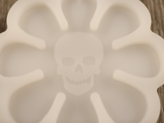 Silikonimuotti kukka (pääkallo), 56x108x6mm, 1kpl