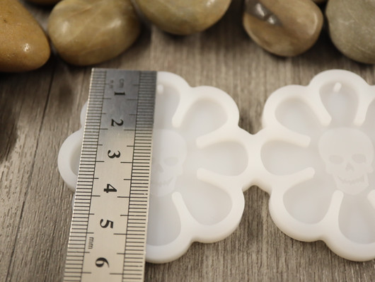 Silikonimuotti kukka (pääkallo), 56x108x6mm, 1kpl