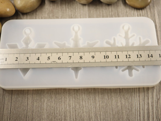 Silikonimuotti lumihiutale, 70x150x8,5mm, 1kpl