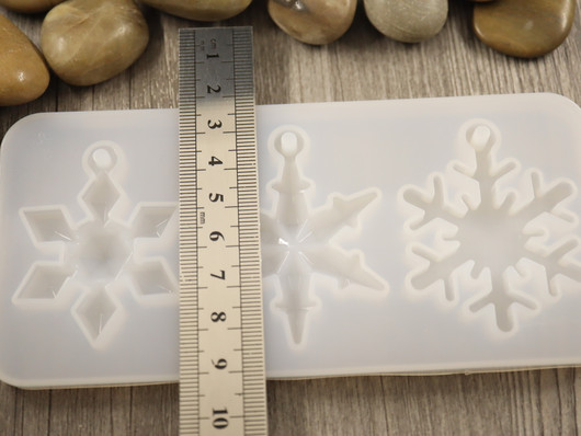 Silikonimuotti lumihiutale, 70x150x8,5mm, 1kpl