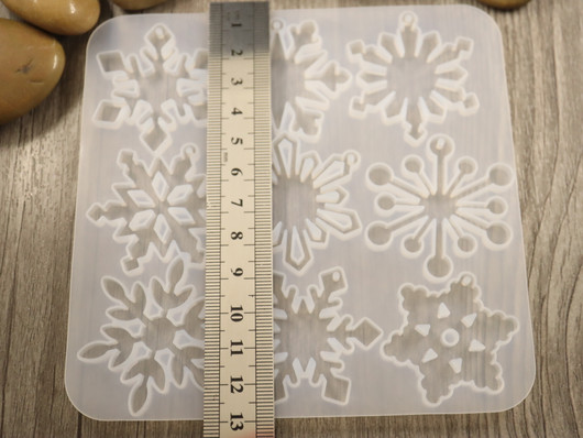 Silikonimuotti lumihiutale, 129x133x4,5mm, 1kpl