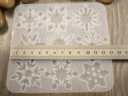 Silikonimuotti lumihiutale, 129x133x4,5mm, 1kpl