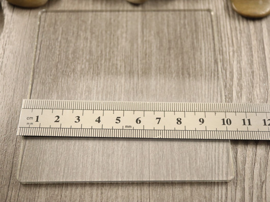 Muotoilu/leikkuualusta, 10x10cm, kirkas, 1kpl