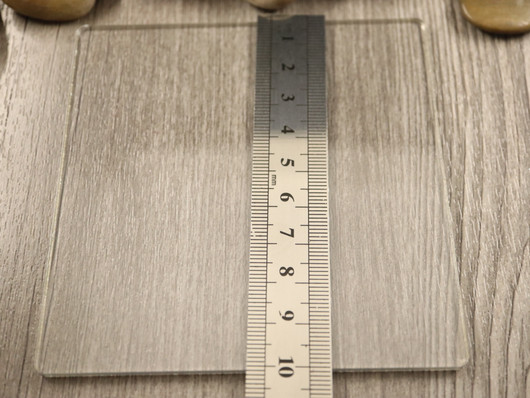 Muotoilu/leikkuualusta, 10x10cm, kirkas, 1kpl