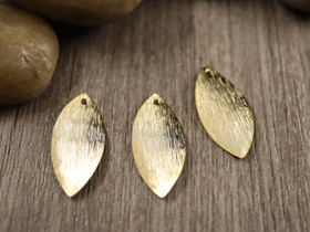 Lehtiriipus, 23x11mm, 24K/ vaaleakulta, 1kpl