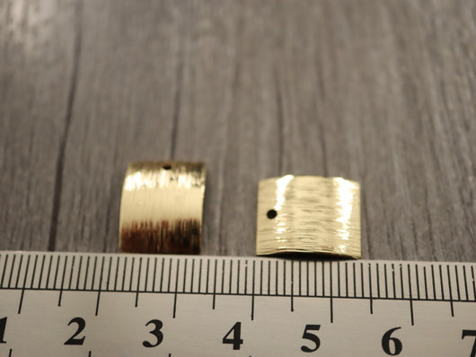 Suorakulmioriipus, 14x11mm, vaaleakulta, 1kpl