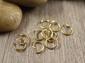 Välirengas, 8x1mm, avattava, 18K/ PVD/ kulta/rst, 10kpl