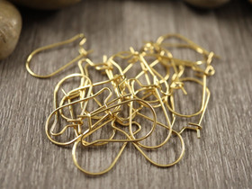 Korvakorukoukku, 20x11mm, 18K/kulta/rst, 10paria