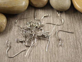 Korvakorukoukku, 17x18mm, rst, 10paria