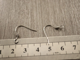 Korvakorukoukku, 17x18mm, rst, 10paria