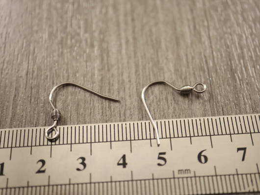 Korvakorukoukku, 17x18mm, rst, 10paria