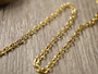 Ankkuriketju, 2.5x2x0.5mm, PVD/ 18K/ kulta/ rst, 20m