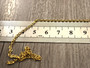 Ankkuriketju, 2.5x2x0.5mm, PVD/ 18K/ kulta/ rst, 1m