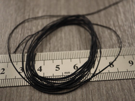Nylonlanka punottu, 0.5mm, musta, 10m