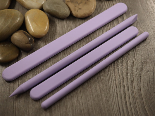 Sekoitustikkusetti silikoni, n.136-162x6.5-15.5x5mm, liila, 4kpl