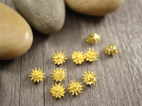 Koriste/kapussi, 6mm, kulta, 10kpl