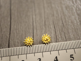 Koriste/kapussi, 6mm, kulta, 10kpl