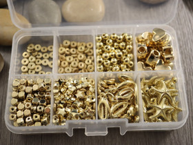 Akryylihelmilajitelma, eri kokoja, (n.515kpl), 1kpl