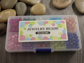 Lasihelmilajitelma särö, 6mm, (n.450kpl) 1kpl