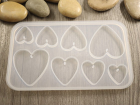 Silikonimuotti sydän, 81x108x5mm, 1kpl