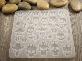 Silikonimuotti pääkallo, 120x130x4.5mm, 1kpl