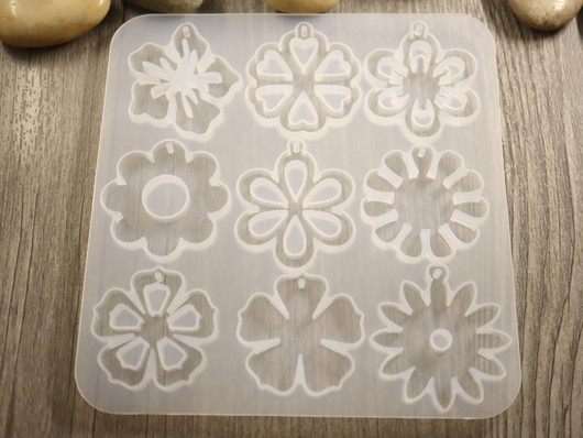 Silikonimuotti kukka, 131x125x4.5mm, 1kpl