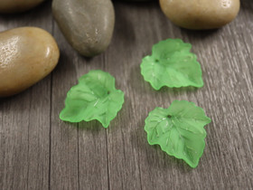 Lehtiriipus akryyli, 23x21mm, limevihreä, 1kpl