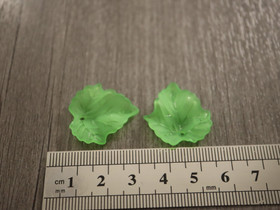 Lehtiriipus akryyli, 23x21mm, limevihreä, 1kpl