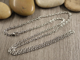 Ankkuriketju/valmisketju, 3.1x4.3x0.3mm/ 60cm, rst, 1kpl