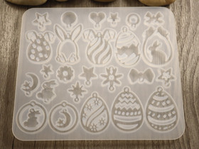 Silikonimuotti pääsiäinen, 129x112x5mm, 1kpl