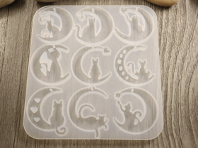 Silikonimuotti kissa, 103.5x95.5x4mm, 1kpl