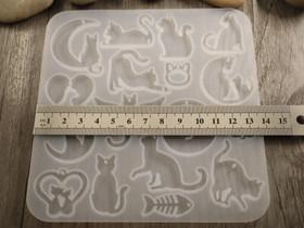 Silikonimuotti kissa, 145x139x4mm, 1kpl