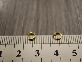 Välirengas, 5x0.8mm, avattava, PVD/18K/vaaleakulta/rst, 10kpl