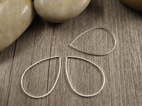 Linkki pisara, 25x17x1mm, umpi, kirkashopea, 1kpl