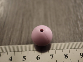 Silikonihelmi, 15mm, vaaleanliila, 1kpl