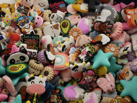 Mysteeri silikonihelmisetti, erilaisia/erikokoisia, 5kpl