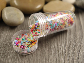 Paljettihile mixsetti tähti, 5-5.5g, 1kpl