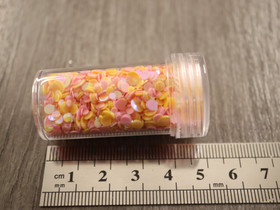 Paljettihile mixsetti ympyrä, 7.5-8g, 1kpl