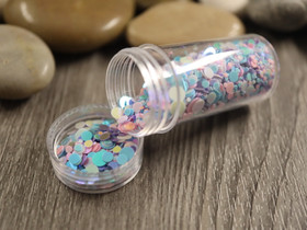 Paljettihile mixsetti ympyrä, 7.5-8g, 1kpl