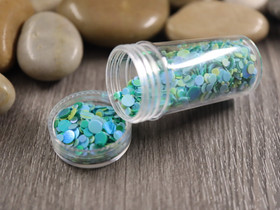 Paljettihile mixsetti ympyrä, 7.5-8g, 1kpl