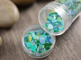 Paljettihile mixsetti ympyrä, 7.5-8g, 1kpl