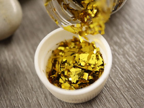 Paljettihile lastut kulta, n. 7g, 1kpl